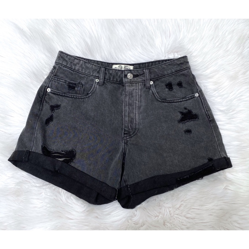 NWOT We The Free Gray Distressed Denim Shorts